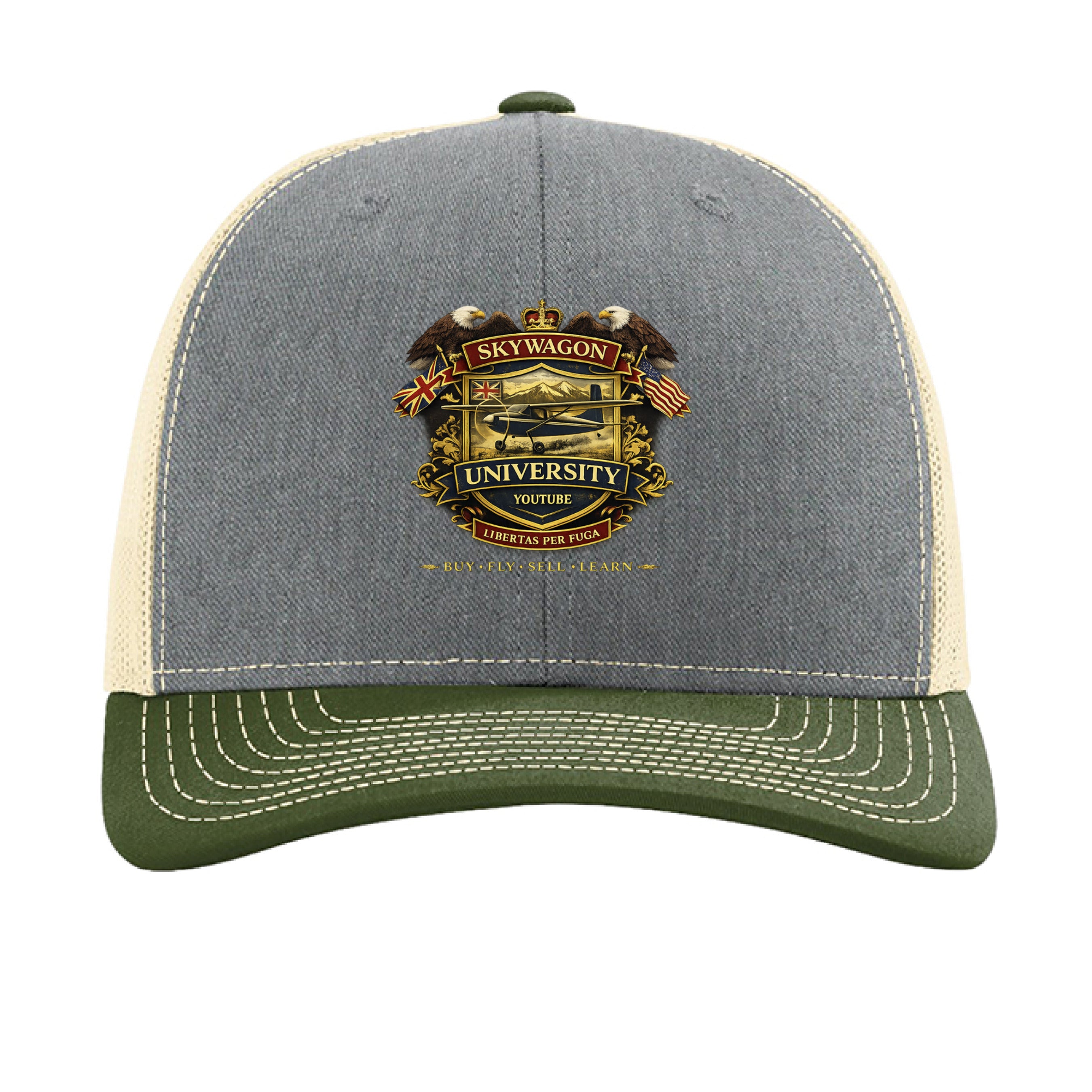Heather Grey/ Birch/ Army Olive - FRONT